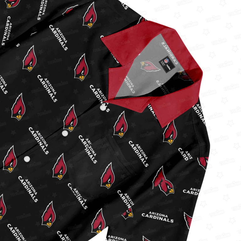 Arizona Cardinals Seamless Logo Hawaiian Shirt