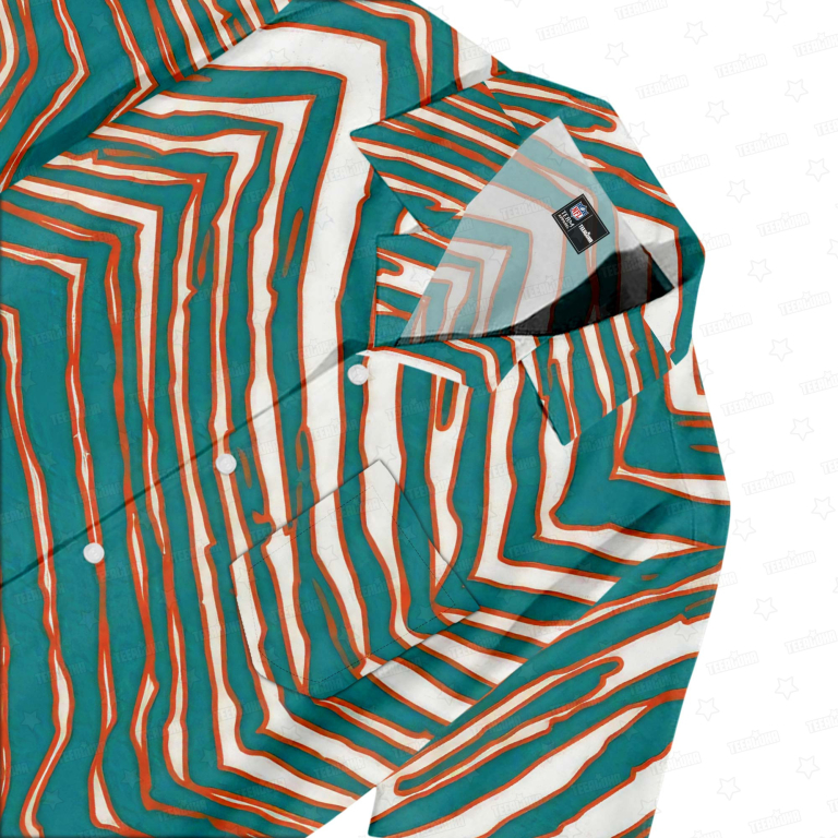 Miami Dolphins Zubaz Hawaiian Shirt