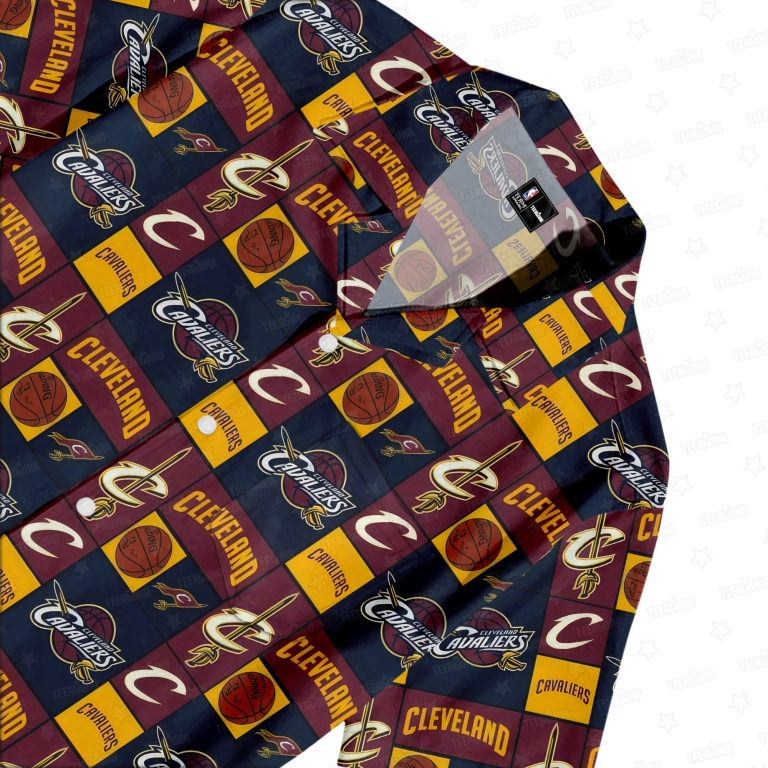 Cleveland Cavaliers Crowned Court Hawaiian Shirt