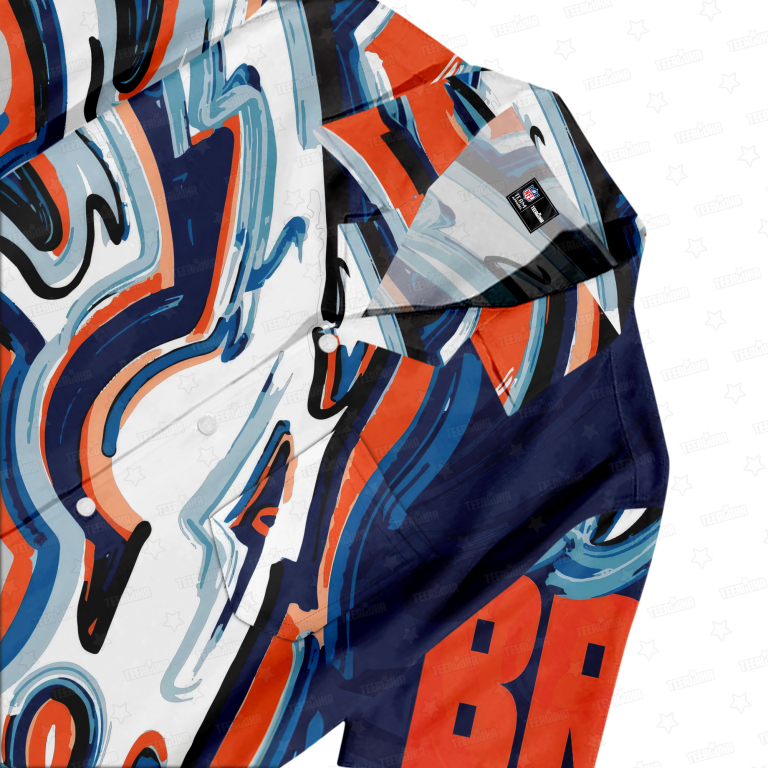 Denver Broncos Oil Painting Art Print Hawaiian Shirt