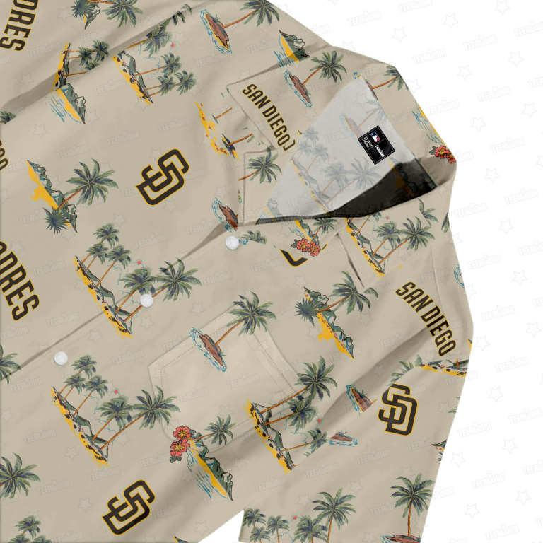 San Diego Padres Coastal Odyssey Hawaiian Shirt