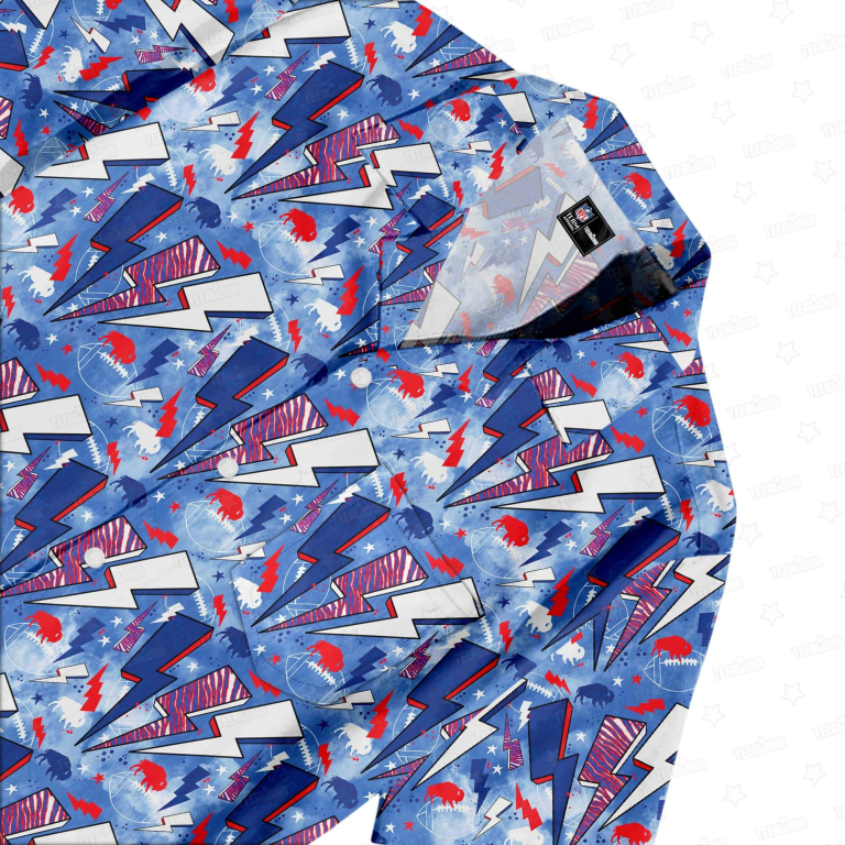 Buffalo Bills Retro Bolts Hawaiian Shirt