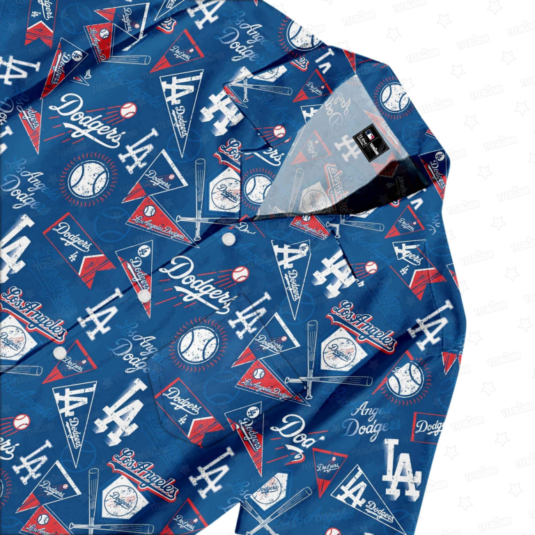 Los Angeles Dodgers Vintage Blue Hawaiian Shirt