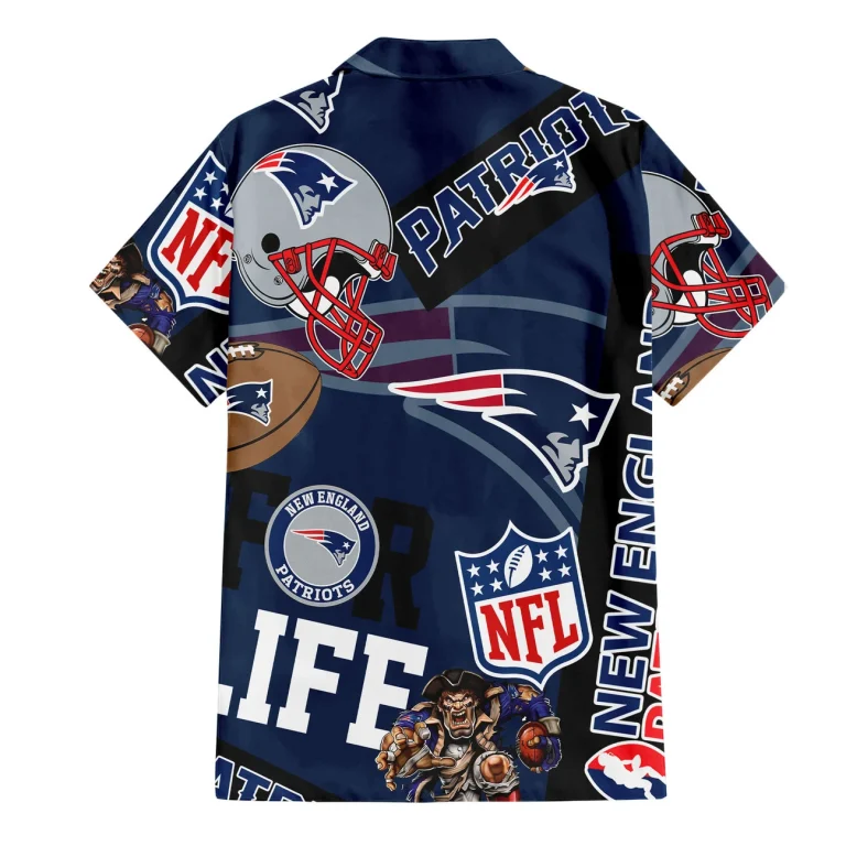 New England Patriots For Life Hawaiian Shirt