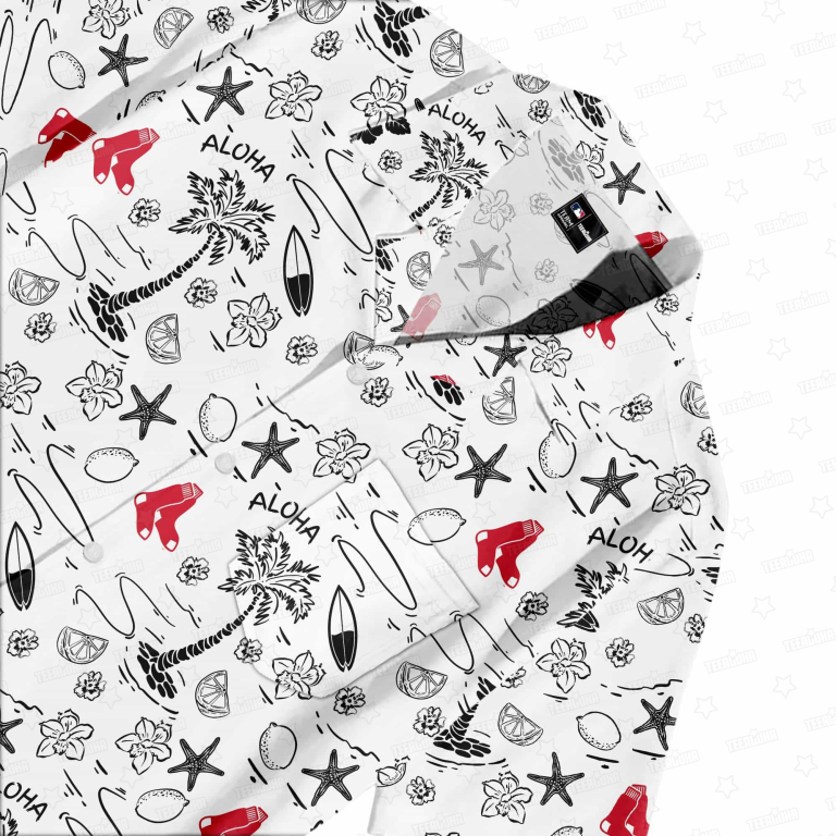 Boston Red Sox Aloha Paradise Hawaiian Shirt