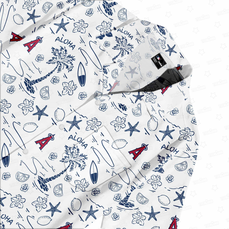 Los Angeles Angels Aloha Paradise Hawaiian Shirt